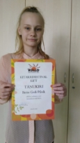 KIFT 2018 TÄNUKIRI EDUKA OSALEMISE EEST kitarrifestivalil - Brite Gedi Pilvik